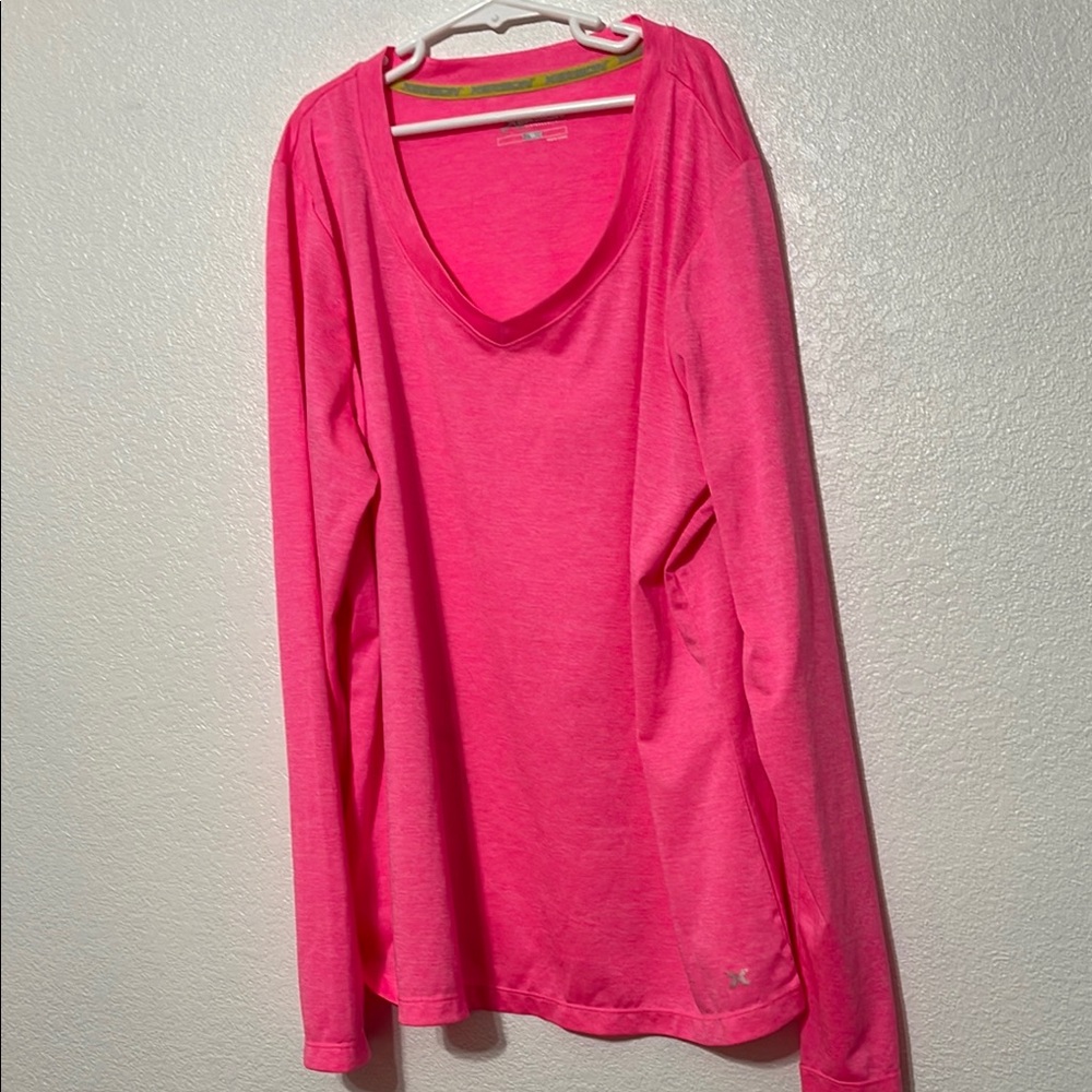Xersion Pink Relaxed Long Sleeve Tee
